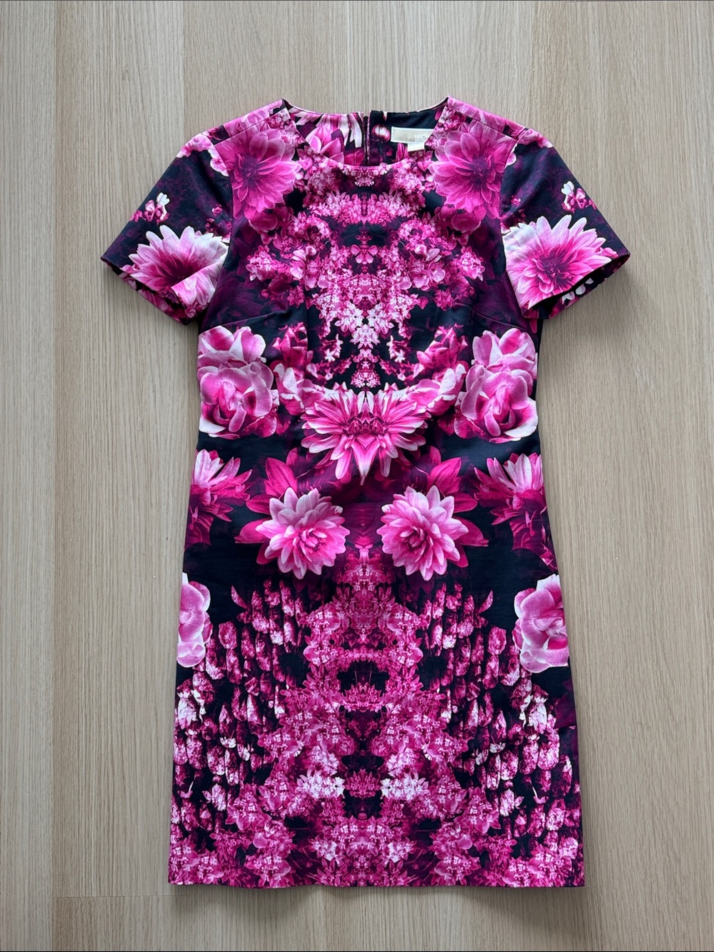 Michael by Michael Kors Pink Floral Mini Shift Dress